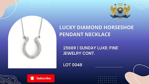 LUCKY DIAMOND HORSESHOE PENDANT NECKLACE