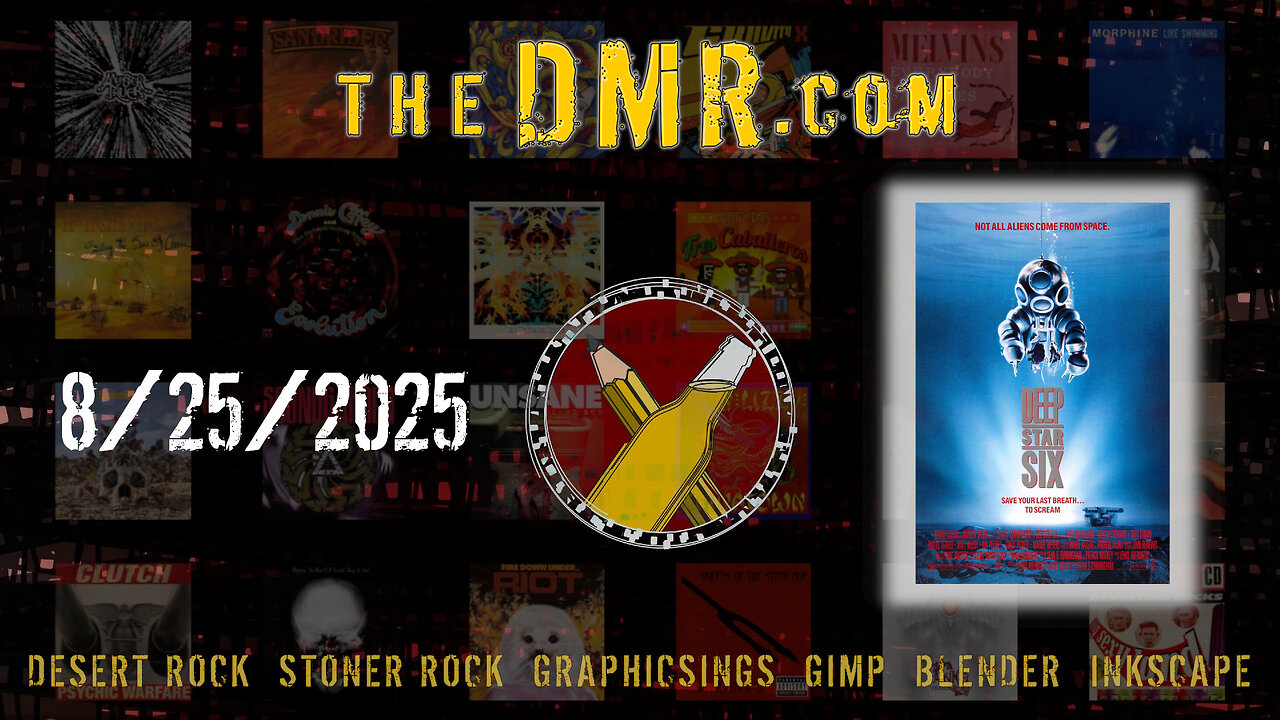 DMR Live 8/25/2025: Desert Rock & Adjacent Cool Tunes + Graphicsing