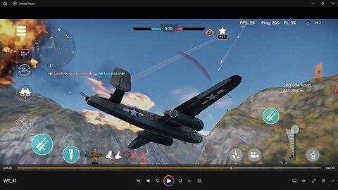 War Thunder American Tier 3 and Tier 4 planes gameplay - A-20G, B-25, B-34