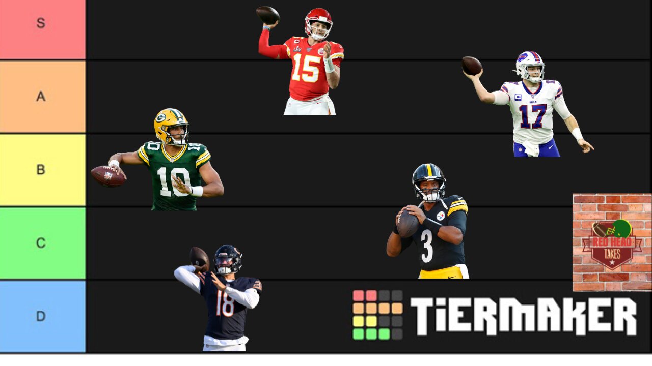 Ranking NFL Quarterbacks From Best To Worst 2025 | NFL Tiermaker
