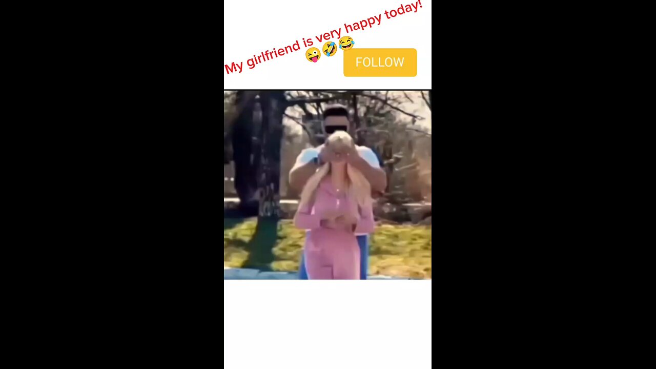 My girlfriend is very happy today