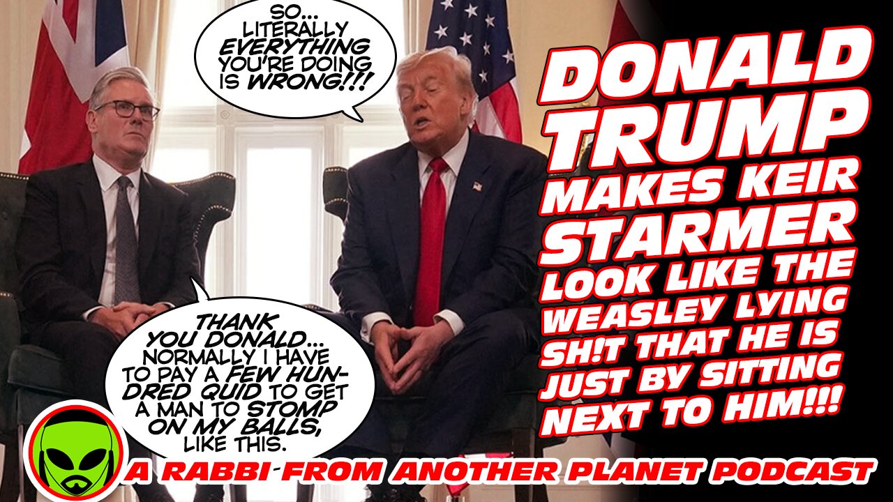 Donald Trump Makes Keir Starmer Look Like the Lying Sh!t That he is Just by sitting Next to Him!!!