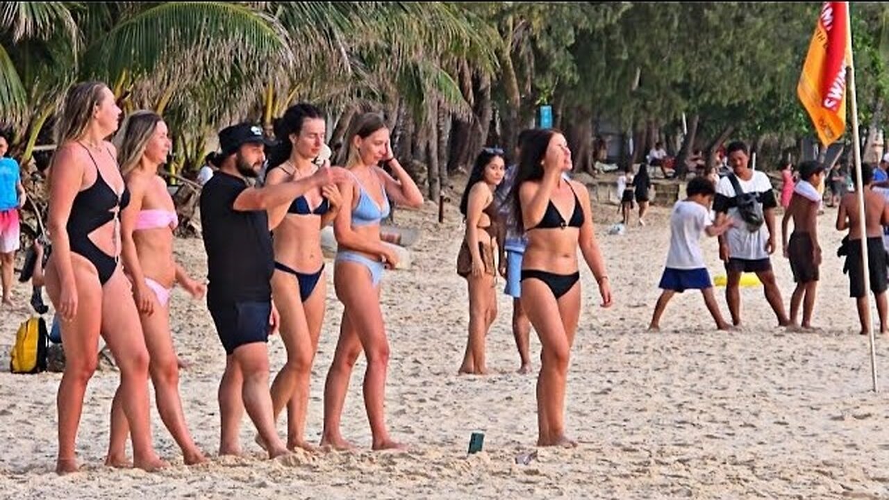 Look! This is Boracay White Beach on September 18 2025 5:10pm Walk Many Tourist Out on the Beach