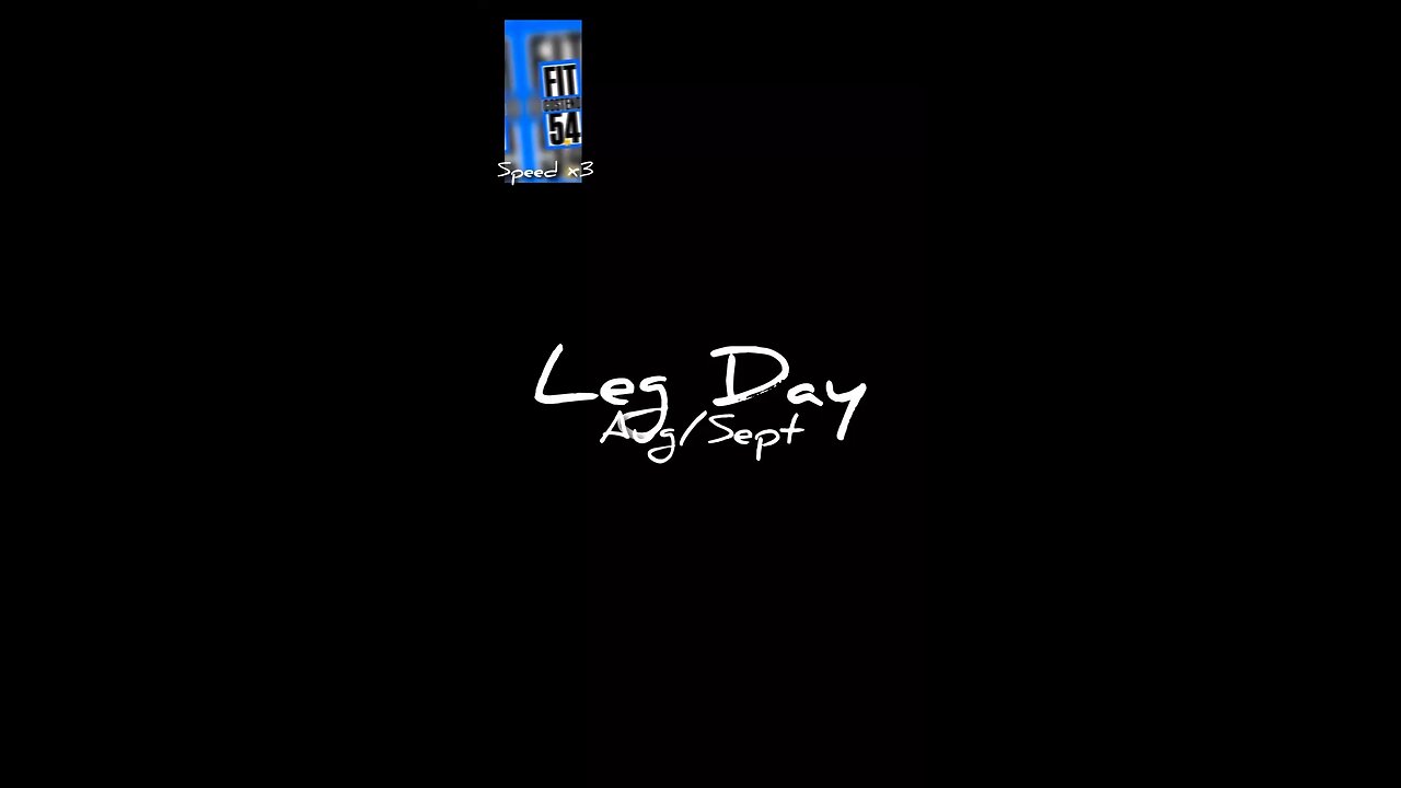 Leg day workout
