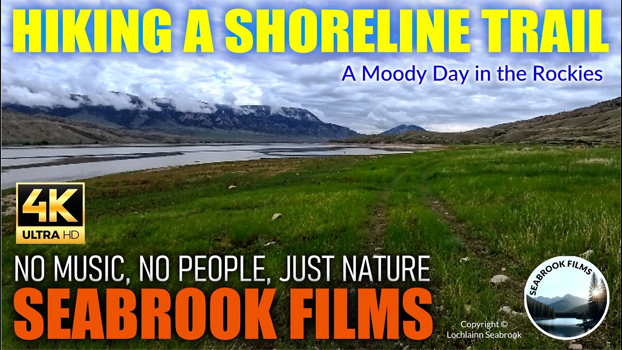 Hiking a Shoreline Trail: A Moody Day in the Rockies