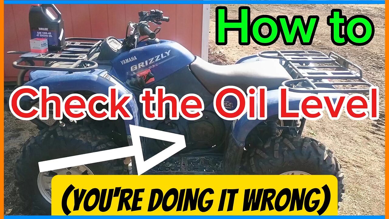 How to Check Oil on Yamaha Grizzly 660 (Stop Doing It WRONG!)