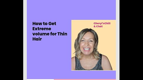 How to get Volume in Thin Hair