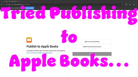 Apple Books Publishing FAIL 🤦‍♂️