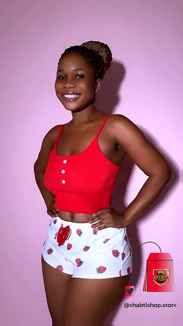 Everyday Sleepwear Set – Halter Top with Matching Shorts💗💤🌙