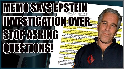 The Elite Wants Everyone to Stop Talking about Epstein