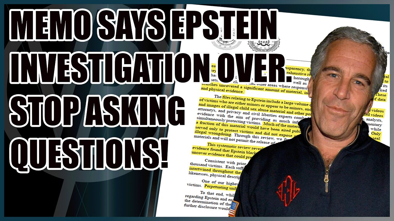The Elite Wants Everyone to Stop Talking about Epstein