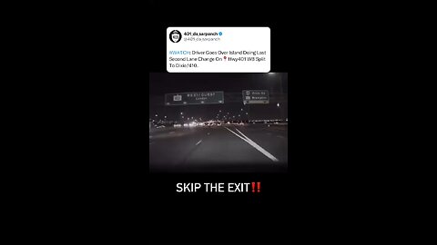 Dangerous Driving on Highway 401 Toronto