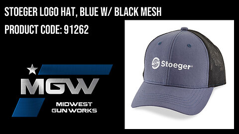 Stoeger Logo Hat, Blue w/ Black Mesh - 91262