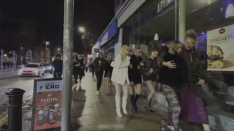 Manchester Nightlife Crazy cold Nights, girls freezing