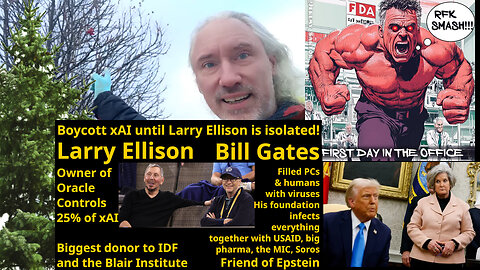 Slogans turn into affirmations. Spruces. Bank of ND. MAGA: SMASH! Solar dominance. Elon vs Ellison