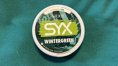 SYX Wintergreen (Nicotine Pouches) Review