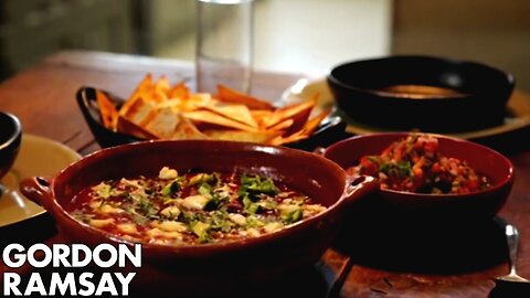 Recipe - Spicy Mexican Soup with Tortillas & Salsa | Gordon Ramsay