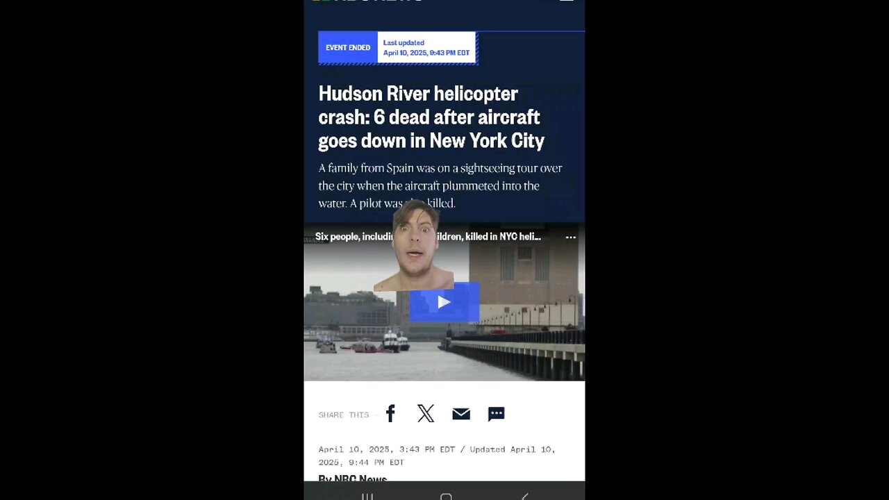 Hudson Helicopter Crash