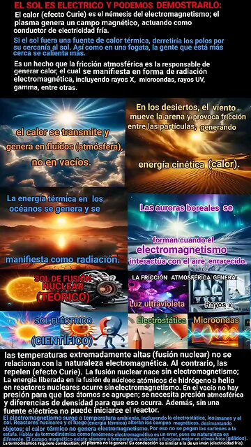 El sol científico es eléctrico