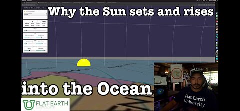 Why the sun sets and rises into to the ocean