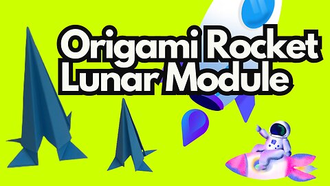 DIY Lunar Rocket with Paper | Futuristic Origami Space Craft
