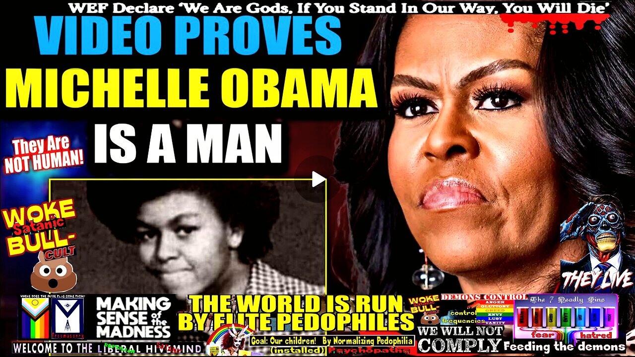 Ex-CNN Producer Releases Video Proof That Michelle Obama Is Biologically Male (compilation version)