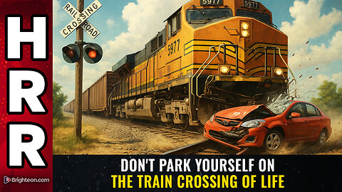 Don't park yourself on the TRAIN CROSSING of life