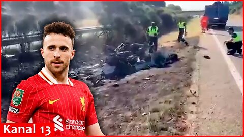 Famous Liverpool footballer Diogo Jota tragically dies in road accident： Footage from the scene