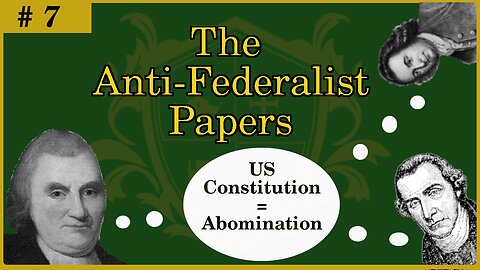 🟢 The coming government is an abomination; do not pass the US Constitution 🟢
