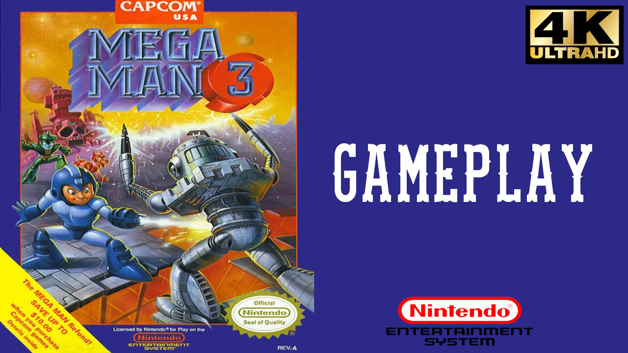 Mega Man 3 - Nintendo - Gameplay
