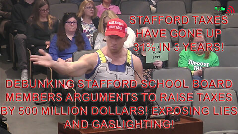 Stafford Board of Supervisors debunking school board arguments to raise taxes by 500 MILLION!