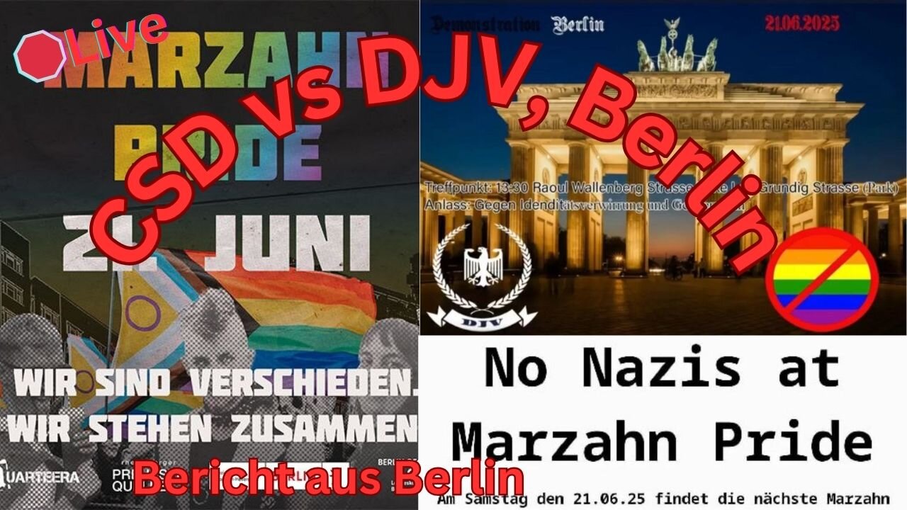 Live: Bericht vom CSD und von der DVJ Gegendemo #210625