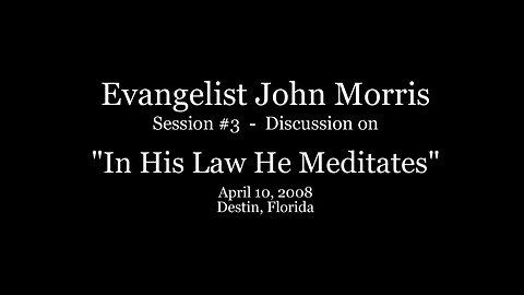 “In His Law he Meditates”