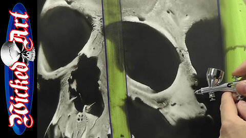 How to Airbrush a Skull: Full Time-Lapse Video