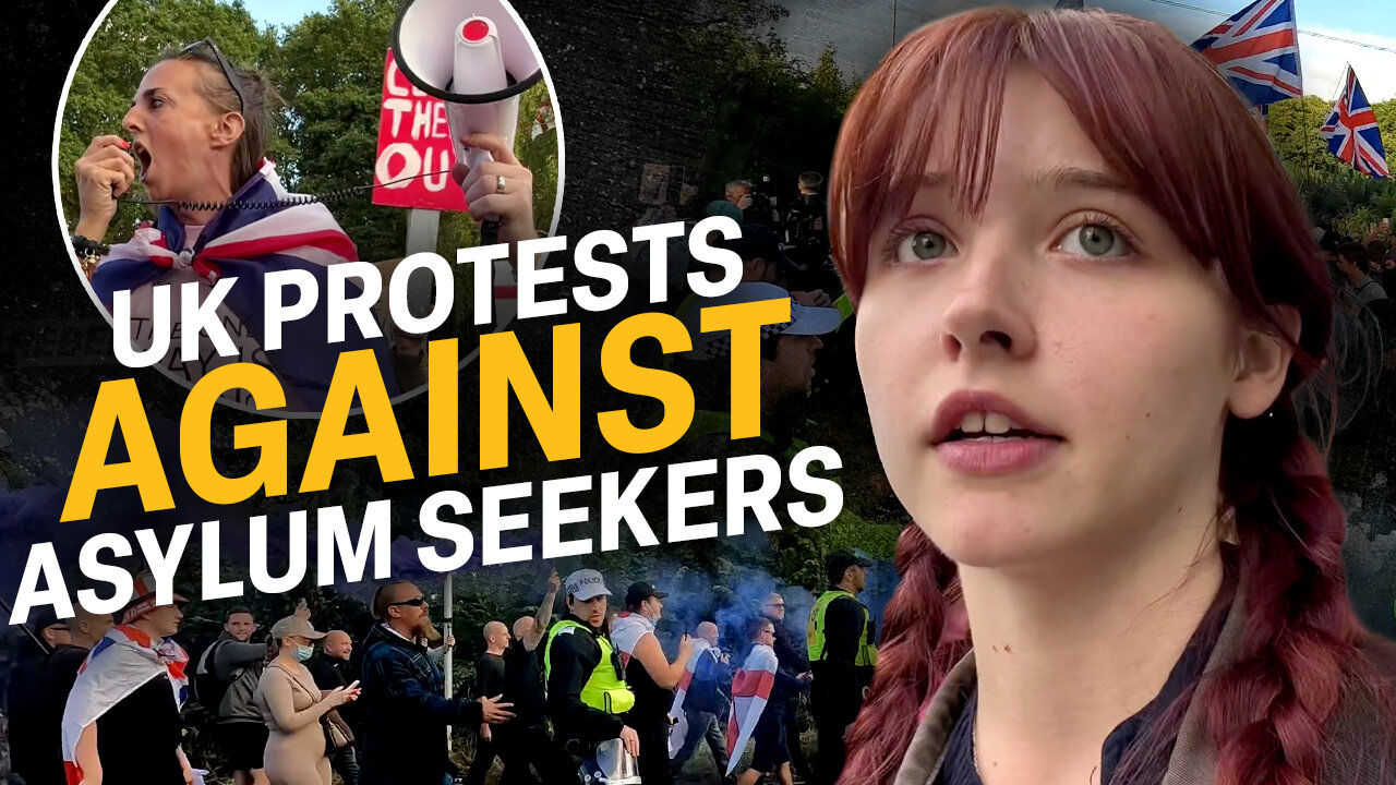 'Send them back': Police swarm UK protests against hotels for asylum seekers