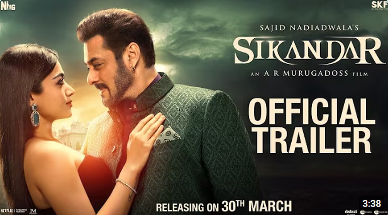 SIKANDAR Official Trailer - Salman Khan, Rashmika | Sajid Nadiadwala | A.R. Murugadoss | 30th March
