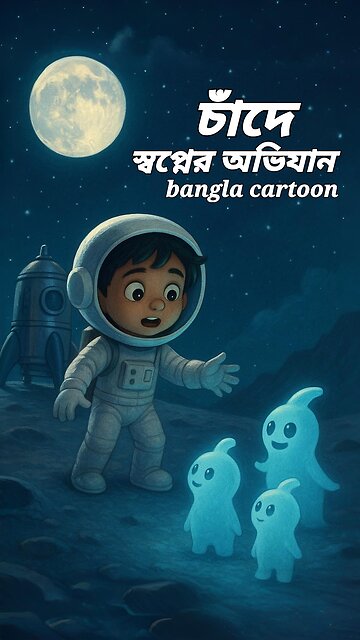 চাঁদে স্বপ্নের অভিযান | bangla cartoon