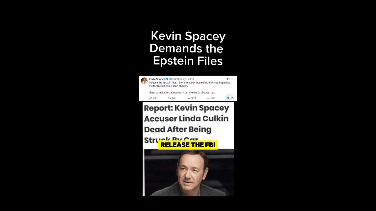 Kevin spacey demands the Epstein files … lol