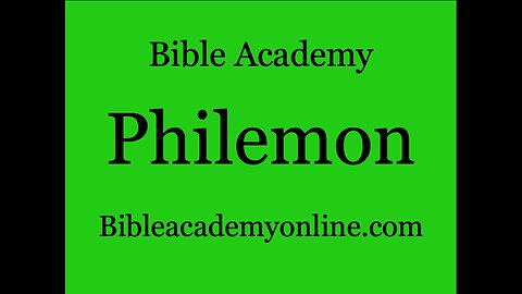 Philemon 8-16 Lesson 2