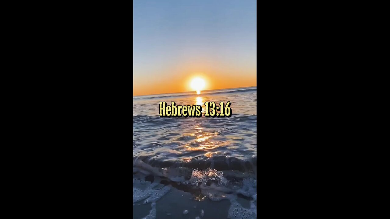Hebrews 13:16 (NIV)