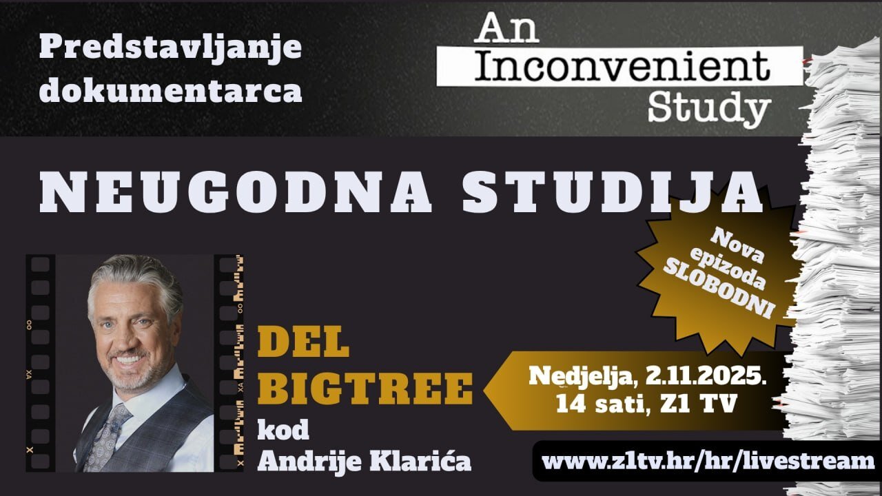 SLOBODNI podcast #129 Del Bigtree-"Neugodna studija"