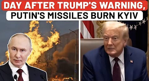 Putin Responds To Trump's Warning With Huge Missile Attack On Ukraine Capital Kyiv| Russia| Zelensky