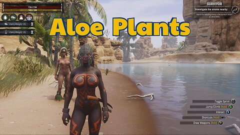 Conan Exiles naked Beginners guide Aloe Plants location and use Busty boobs #conanExiles