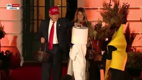 Trump pulls hysterical Halloween prank at White House event