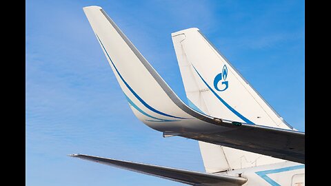 Beautiful Boeing 737-700 Gazpromavia on the apron of Omsk airport