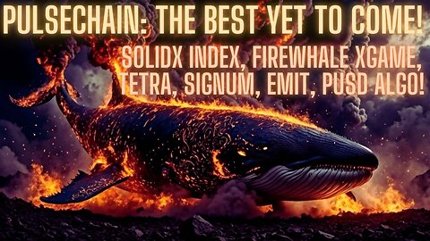 Pulsechain: The Best Yet To Come! SolidX Index, FireWhale XGame, Tetra, Signum, Emit, PUSD Algo!