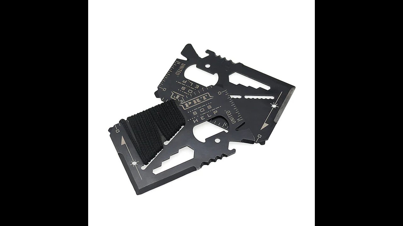 18-in-1 Multi-Purpose Credit Card Size Pocket Tool, Portable, Easy to carry & Suitable For Daily Use