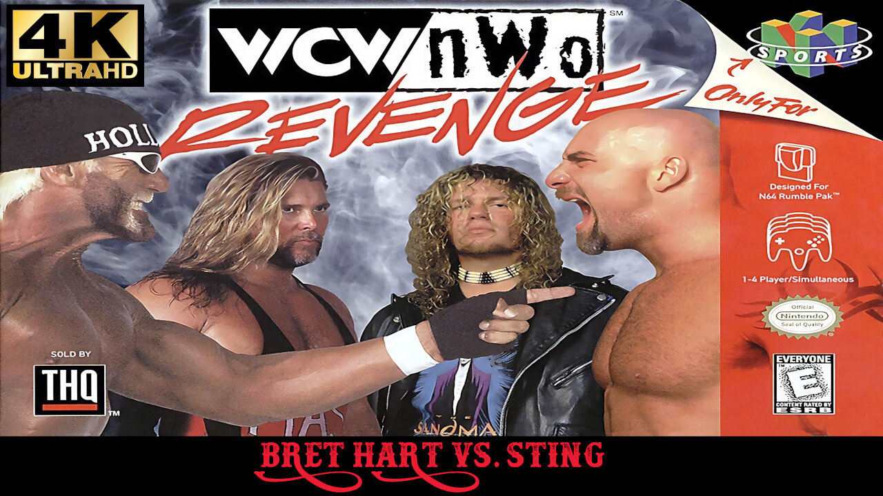 WCW/nWo Revenge - Nintendo 64 - Bret Hart vs. Sting