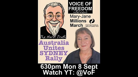 Voice of Freedom Sept 8. Sydney Bridge Ban. Mary-Jane Explains Why