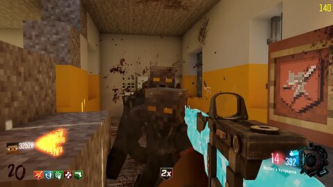 Playing Call of Duty Black Ops III - with Minecraft Verrückt mod - (No Commentary).